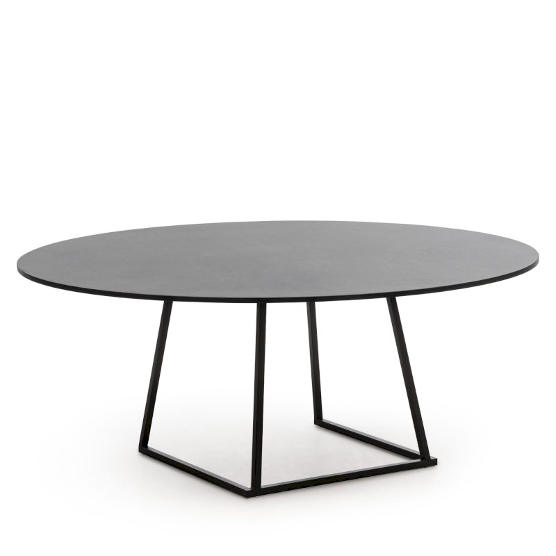 Dallas Round XXL Bistro Table - Black