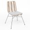Miami Chair - Natural with White Cushion