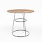 Black Spire Bistro Table - Rust Top