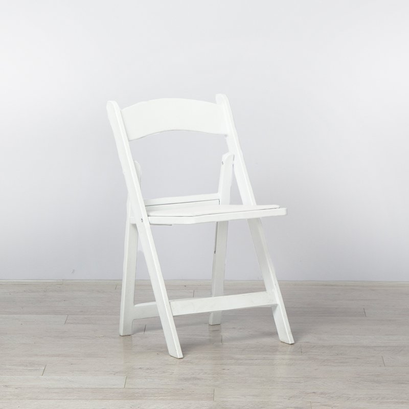 Outdoor Folding Resin Chair - White