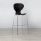 Black Plastic Stacking Stool