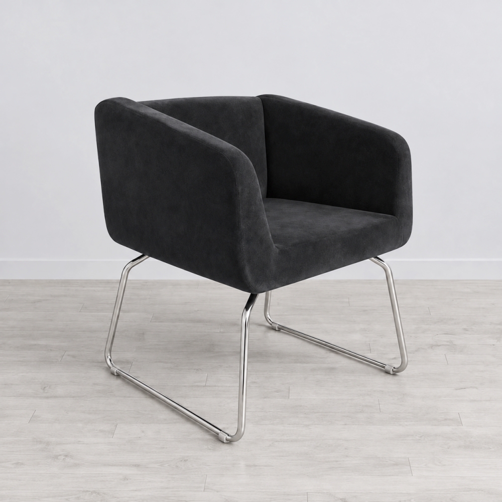Charcoal Black Troy Chair