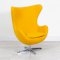 Yellow Fabric Egg Chair