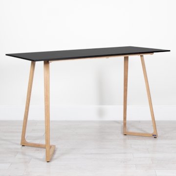 Boston Double Poseur Table - Black