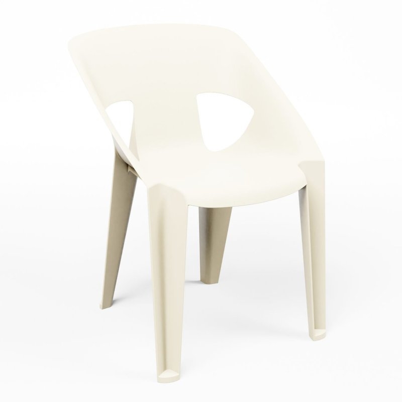 White Ark Stacking Chair