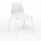 White Curve Stacking Chair