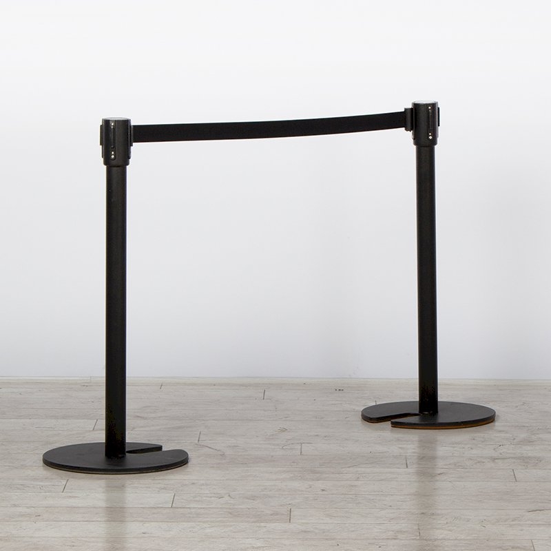 Black Stretch Barrier - Black Webbing