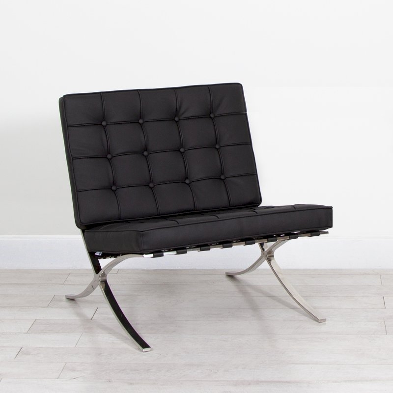 Barcelona Style Chair - Black