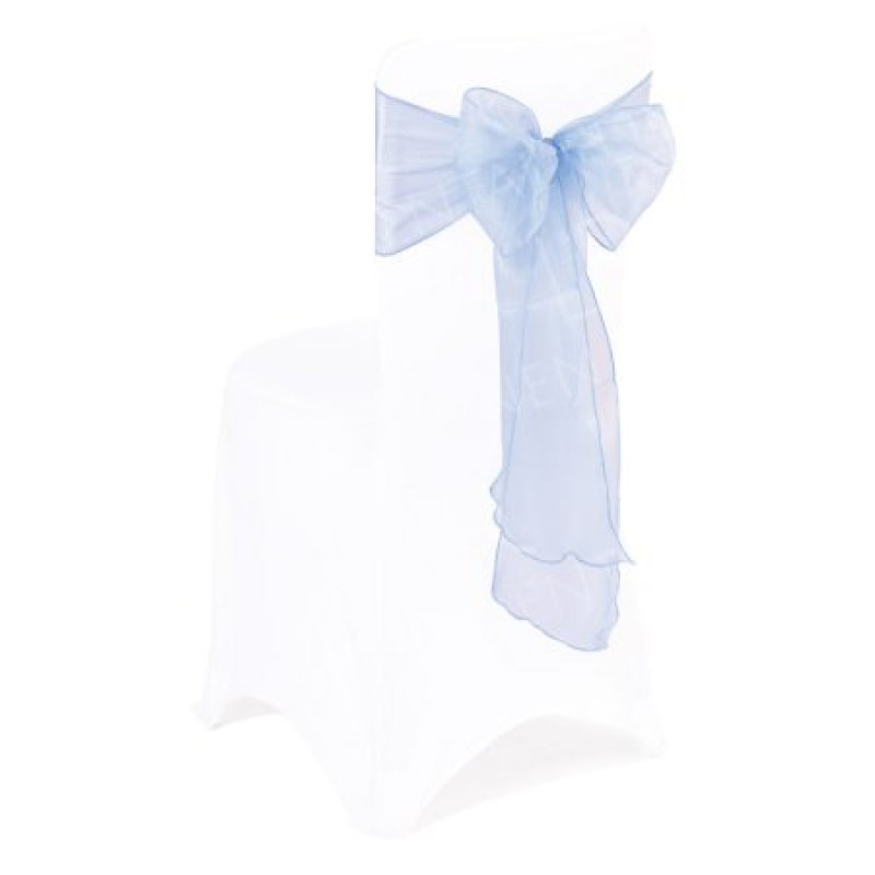Baby Blue Organza Sash
