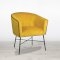 Mustard Mann Velvet Accent Chair