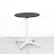 600mm Black Round Bistro Table - White Frame