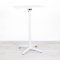 700mm White Square Poseur Table - White Frame