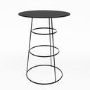 Black Spire Poseur Table - Black Top