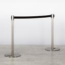 Chrome Stretch Barrier - Black Webbing