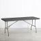 Plastic Rectangular Trestle Table (6ft) - Dark Grey
