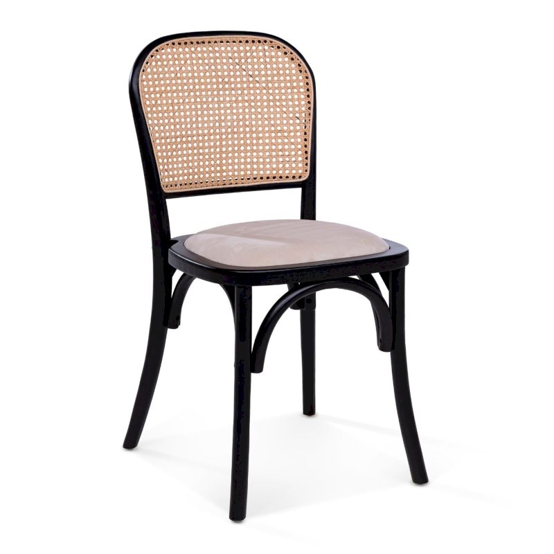 Cane Back Chair - Cream Pad