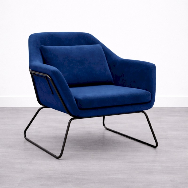 Compton Armchair - Blue Velvet (available from 12th July)