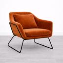 Compton Armchair - Orange Velvet (available from 26th July)