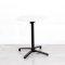 600mm White Round Bistro Table - Black Frame