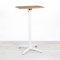 600mm Wooden Square Poseur Table - White Frame