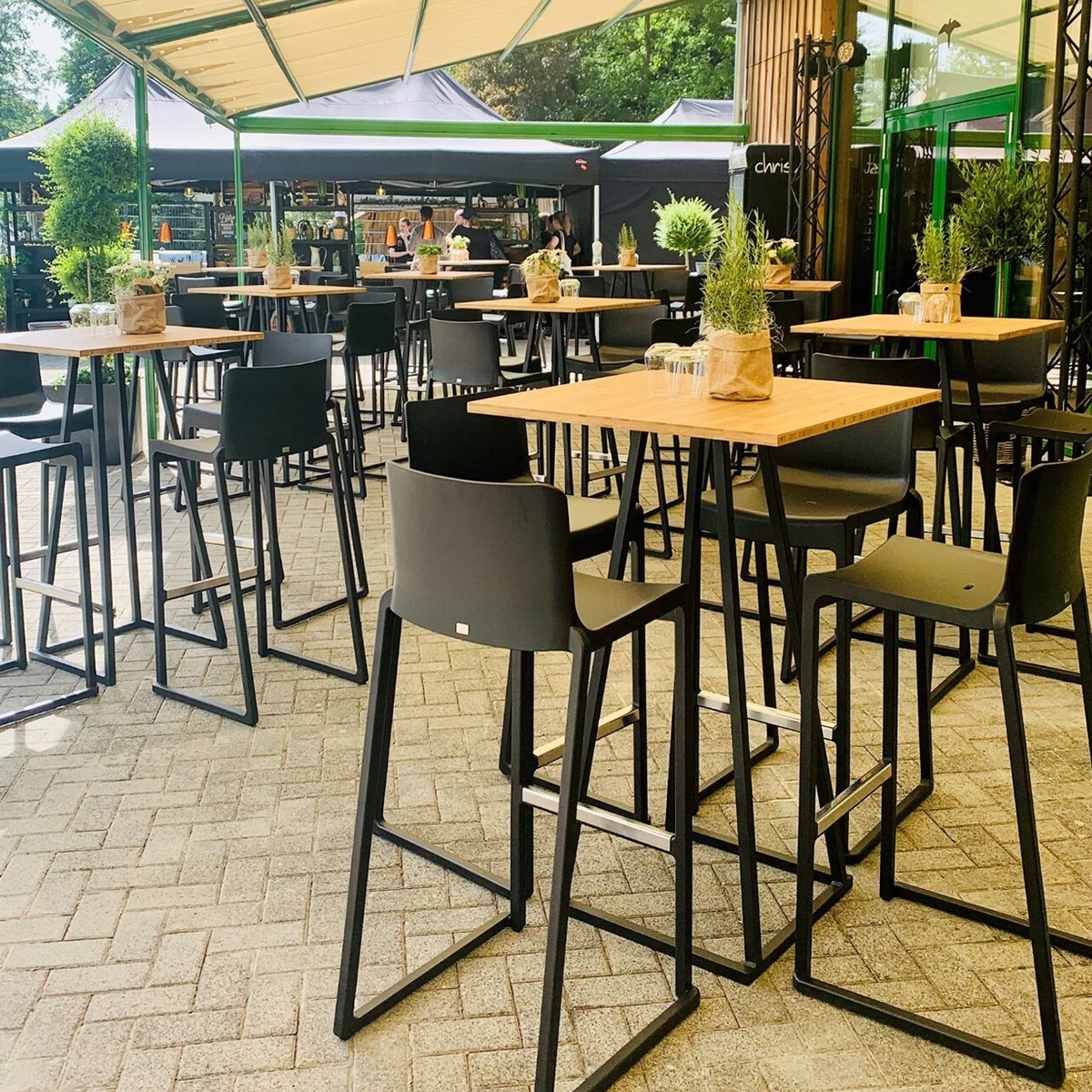 Kansas Linking Bar Stool - Black