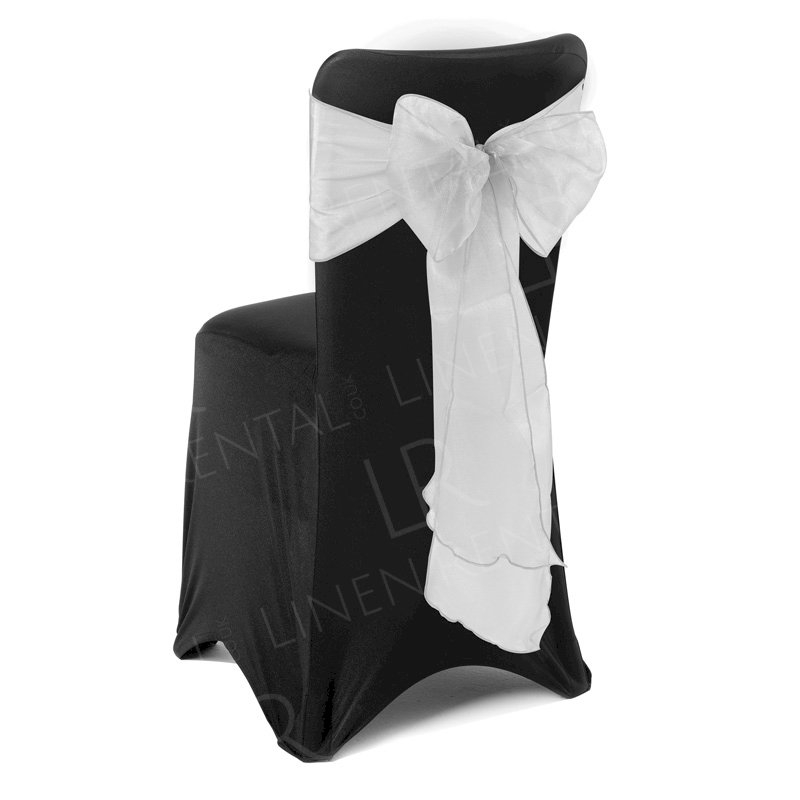 Silver Organza Sash