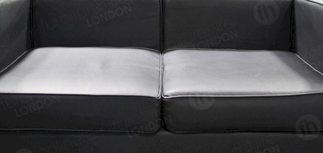 Furniture for Sporting Events https://d1hcs5uofxldvl.cloudfront.net/online-furniture-hire/article_additional/furniture-for-sporting-events4/furniture-for-sporting-events4-740x350.jpg - 2 seater black Corbusier sofa for a range of events.