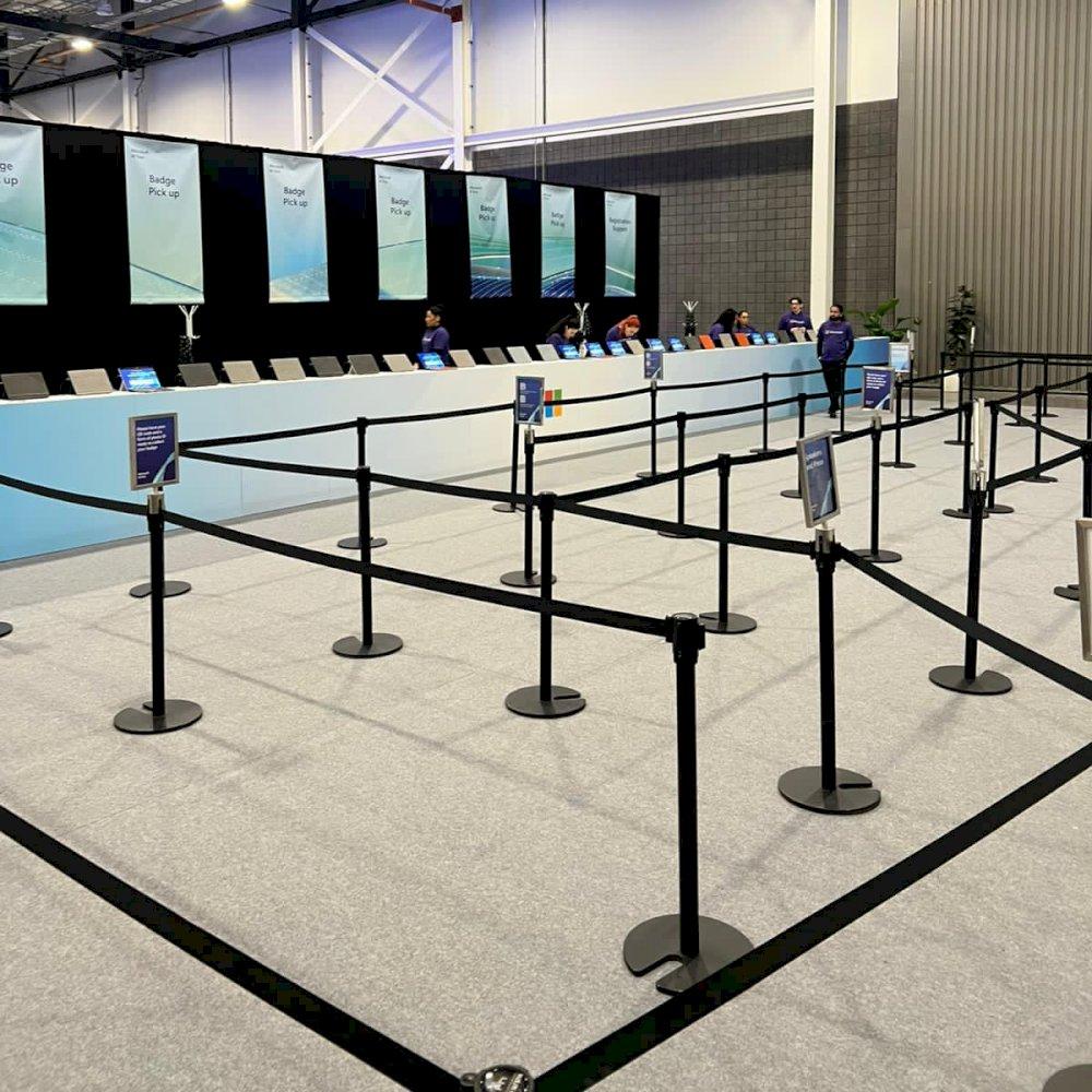 Black Stretch Barriers