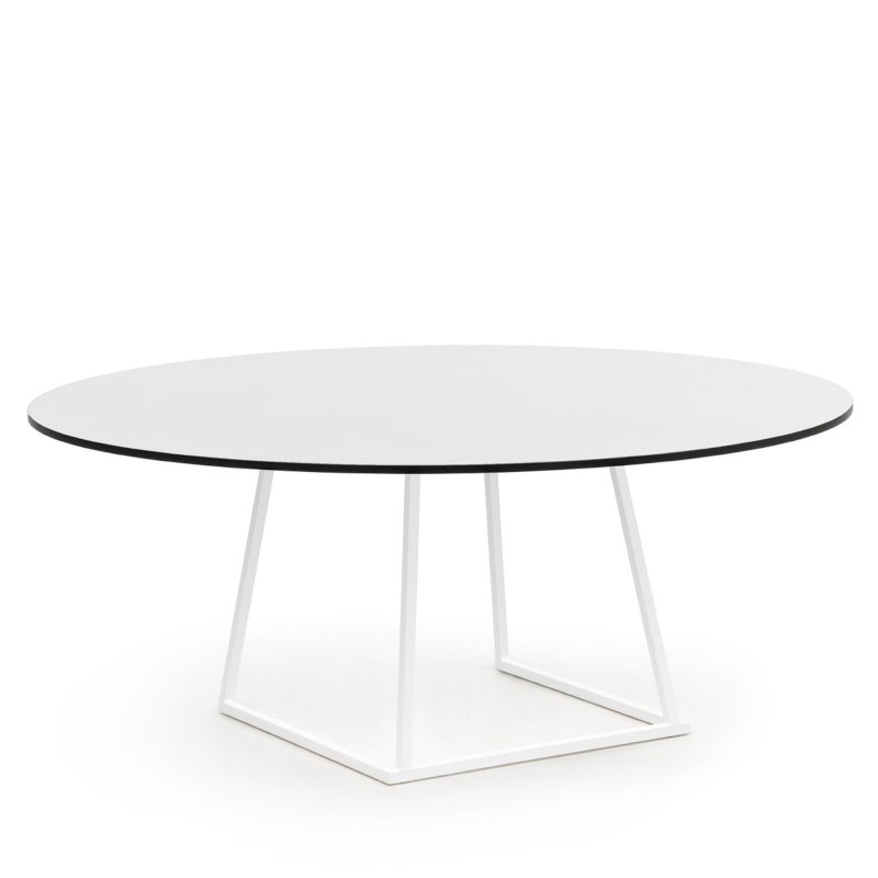 Dallas Round XXL Bistro Table - White
