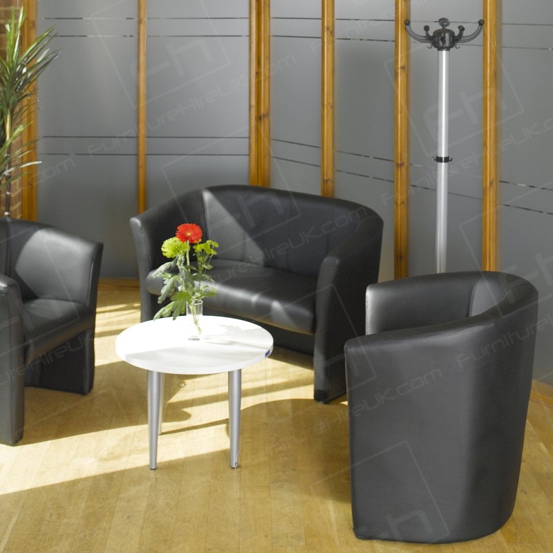 2 Seater Leather Tub Chair