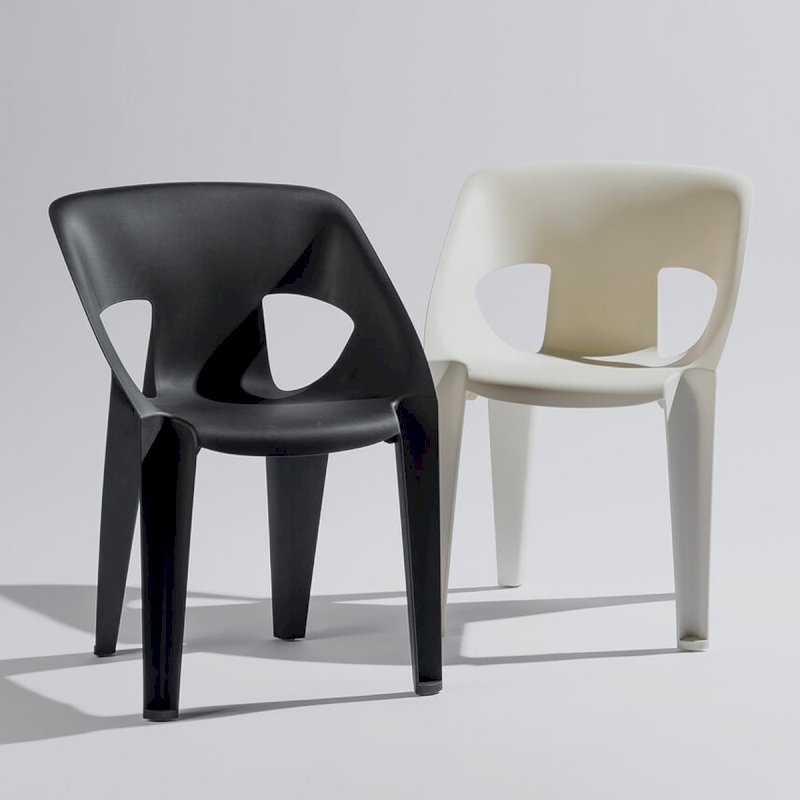 Black Ark Stacking Chair