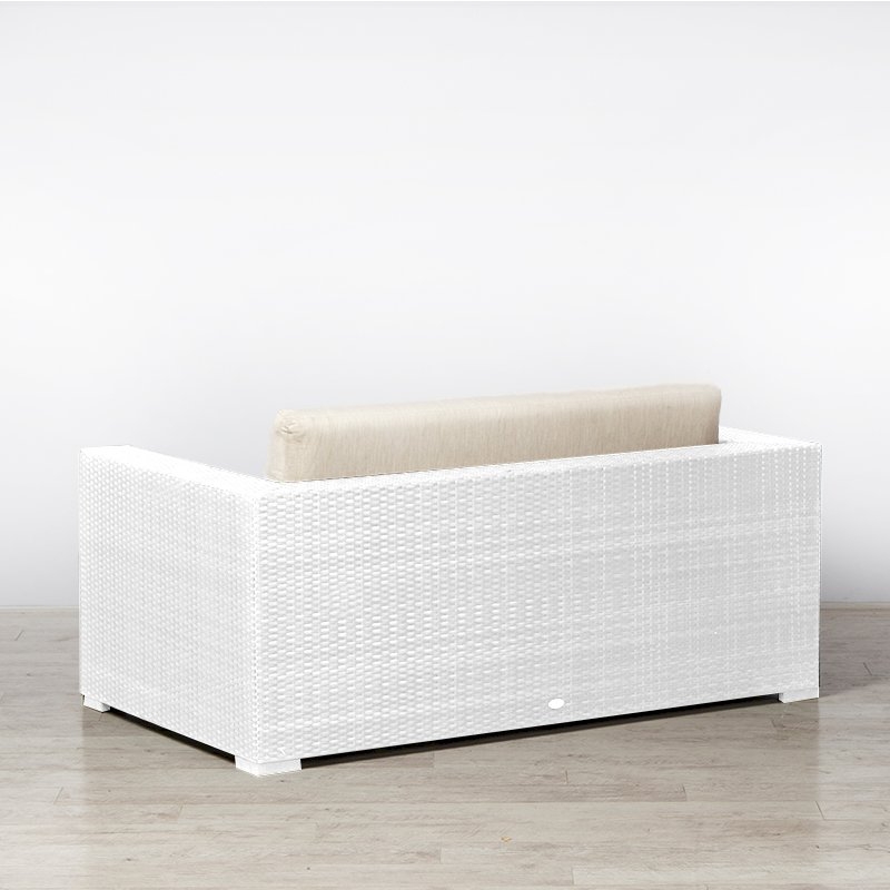 Rattan Sofa - White