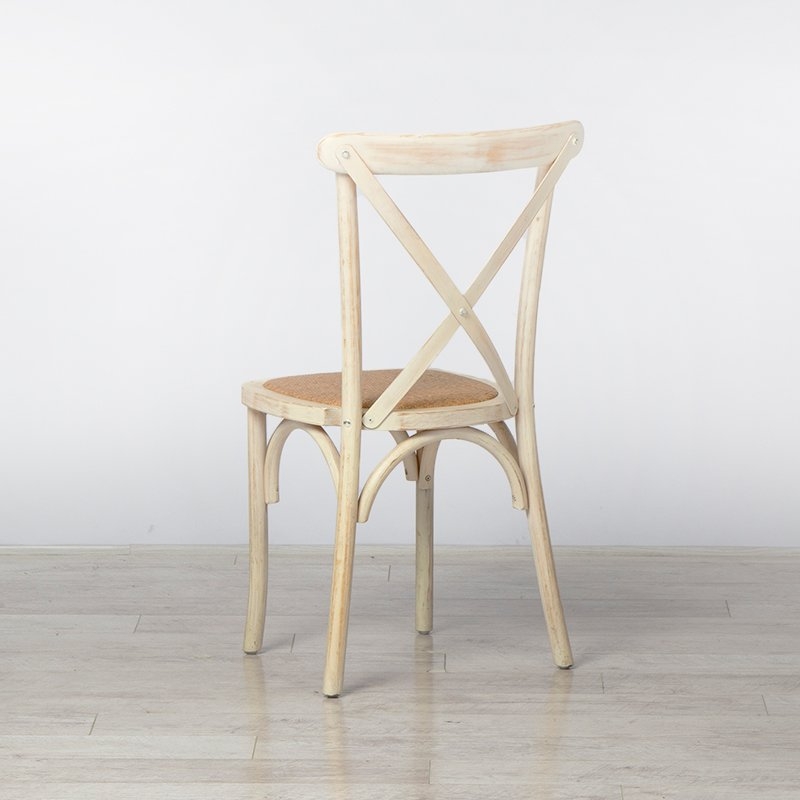 Limewash Cross Back Chair