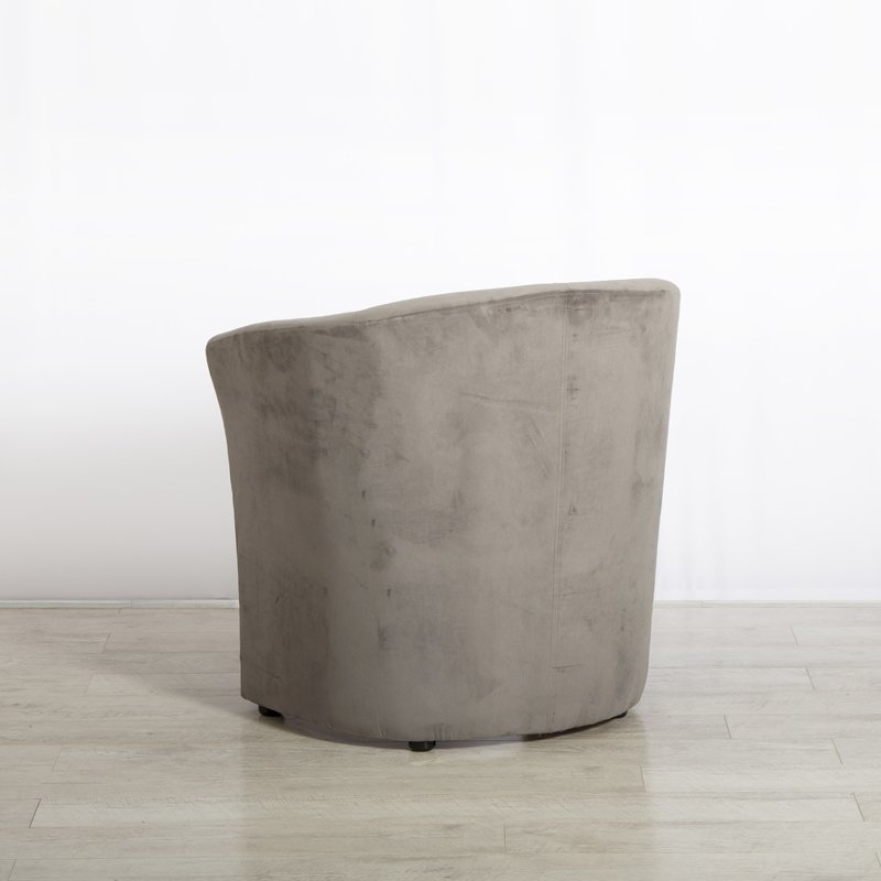 Grey Fabric Tub Chair