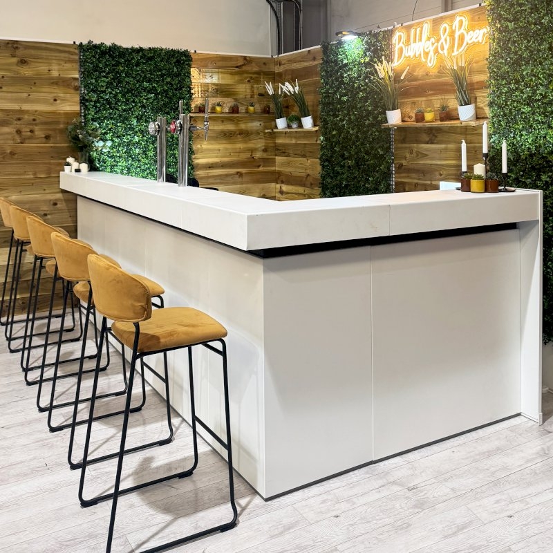 Corner Bar Section - White