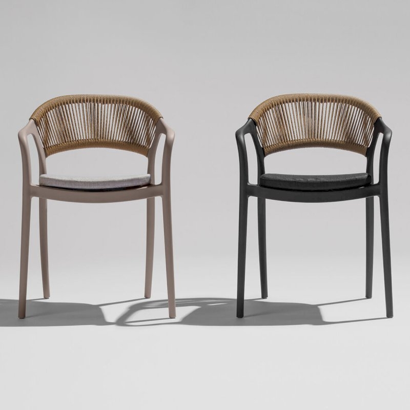Black Loop Stacking Chair