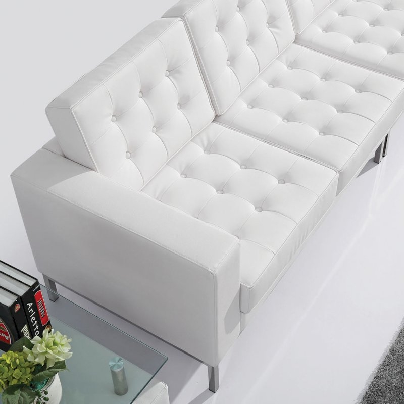 2 Seater Montague Sofa - White