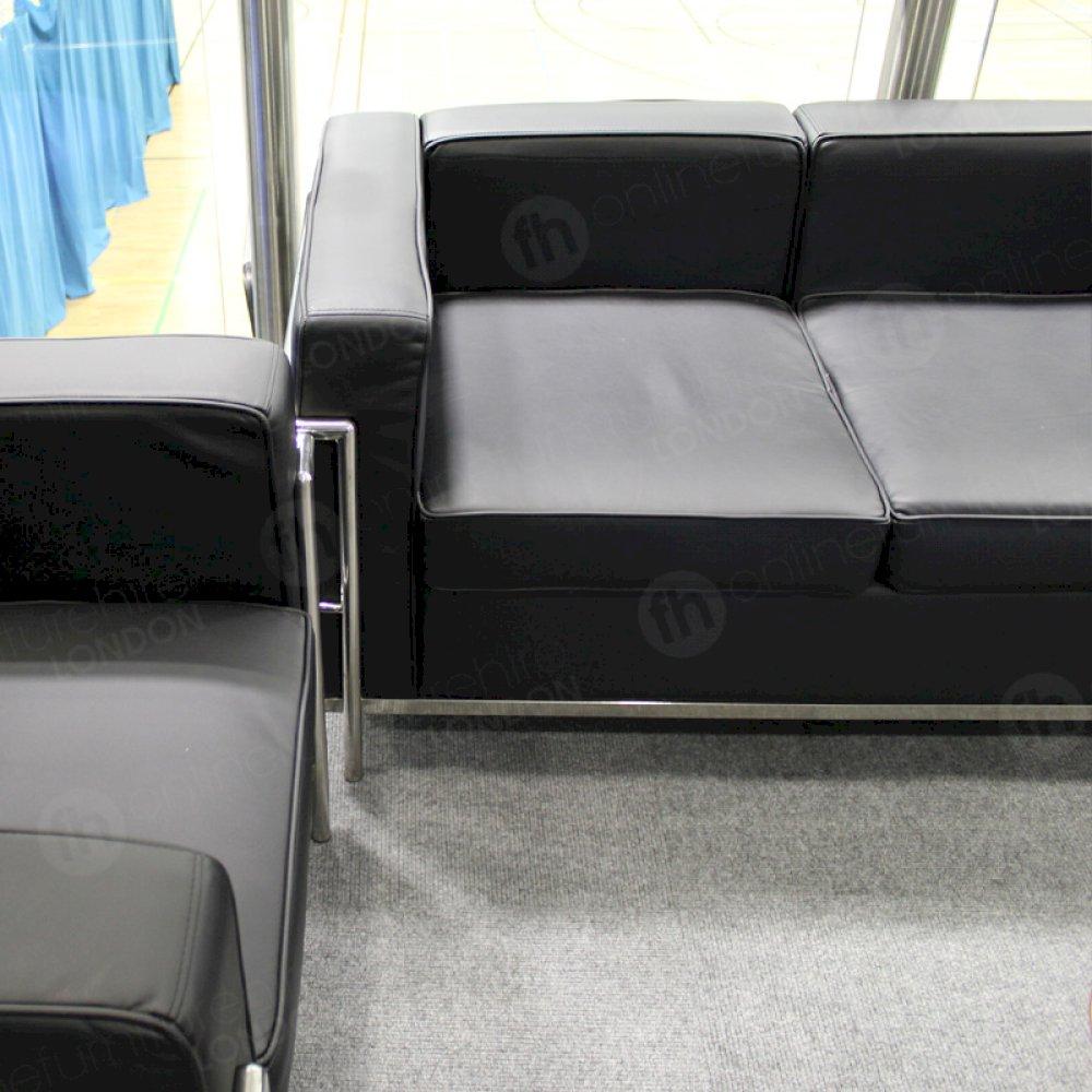 Sofas situated where they're needed.