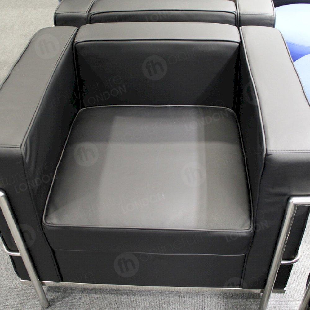 Take a seat and relax on our 1 seater Corbusier sofa.