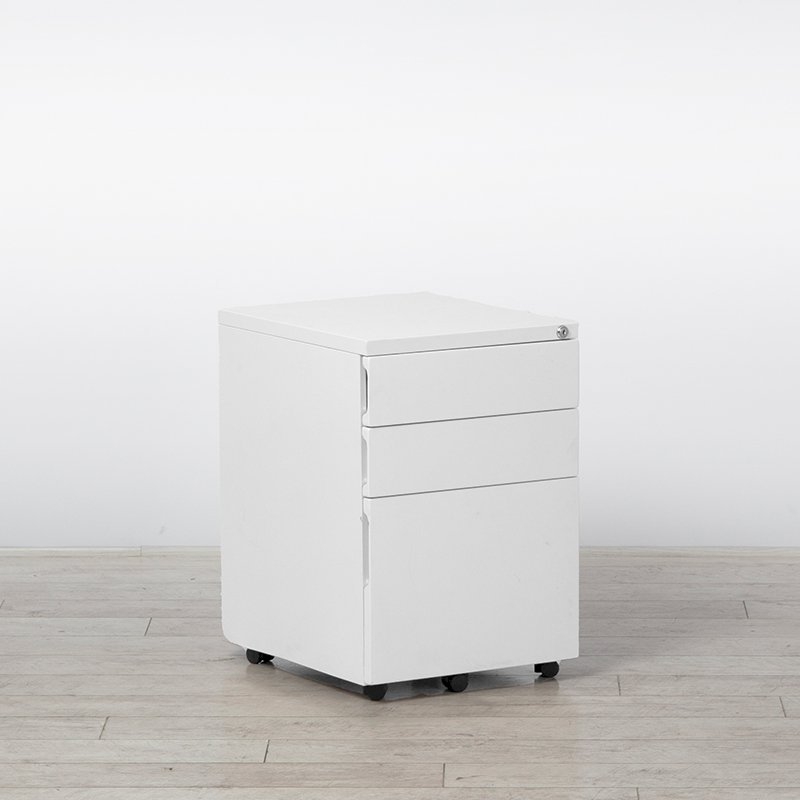 3 Drawer Metal Pedestal