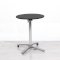 600mm Black Round Bistro Table - Chrome Frame