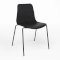Black Curve Stacking Chair