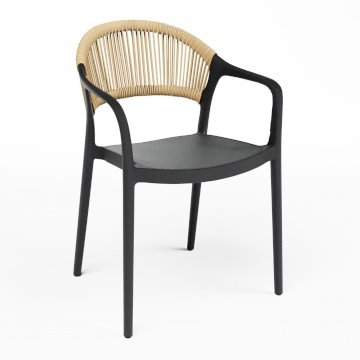 Black Loop Stacking Chair Black Loop Stacking Chair