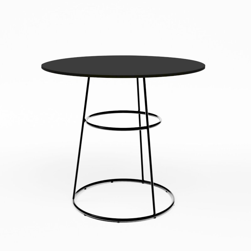 Black Spire Bistro Table - Black Top