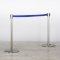 Chrome Stretch Barrier - Blue Webbing