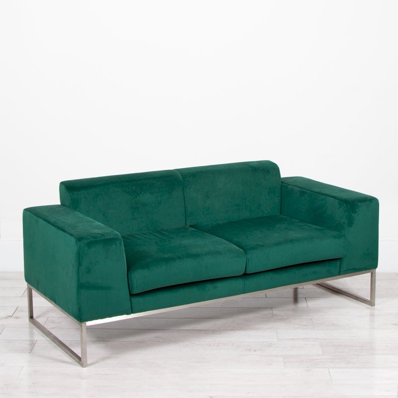 Lay Sofa - Green Velvet