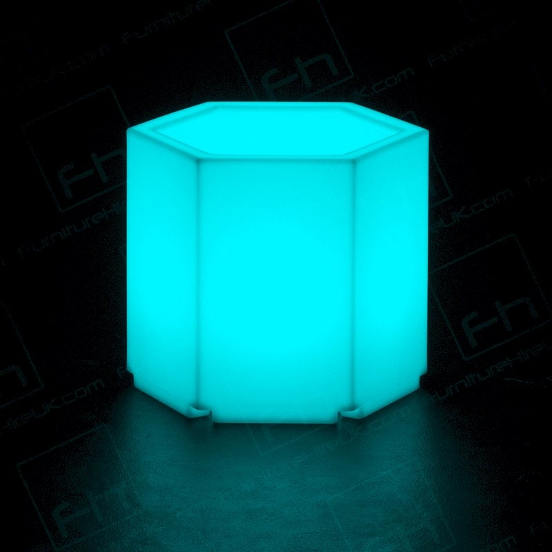 LED Colour-Changing Hexagonal Table
