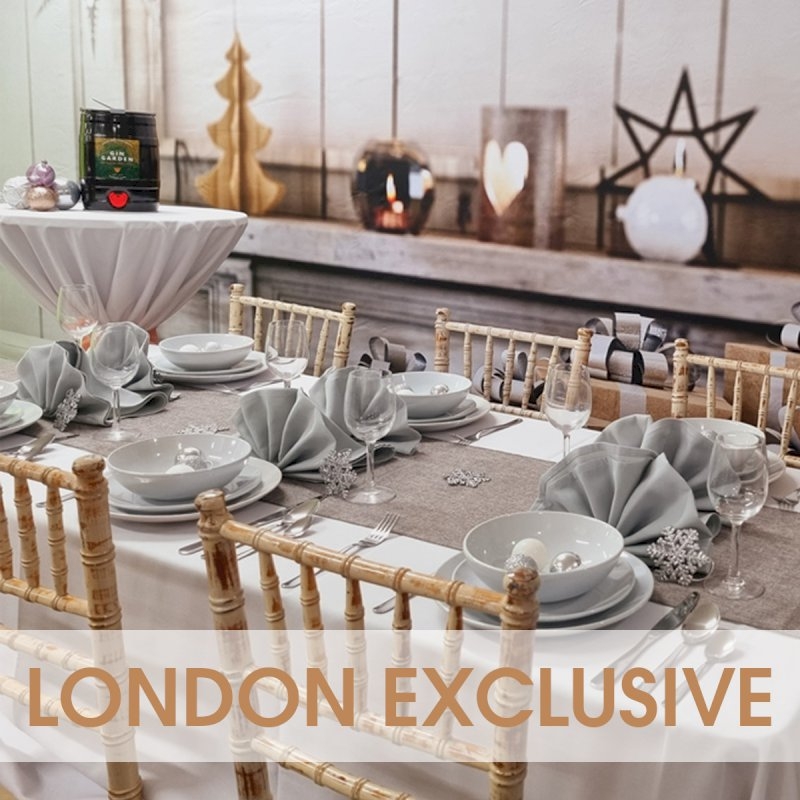 LONDON - Rectangular Xmas Package for 8 - Chiavari ALL IN PRICE