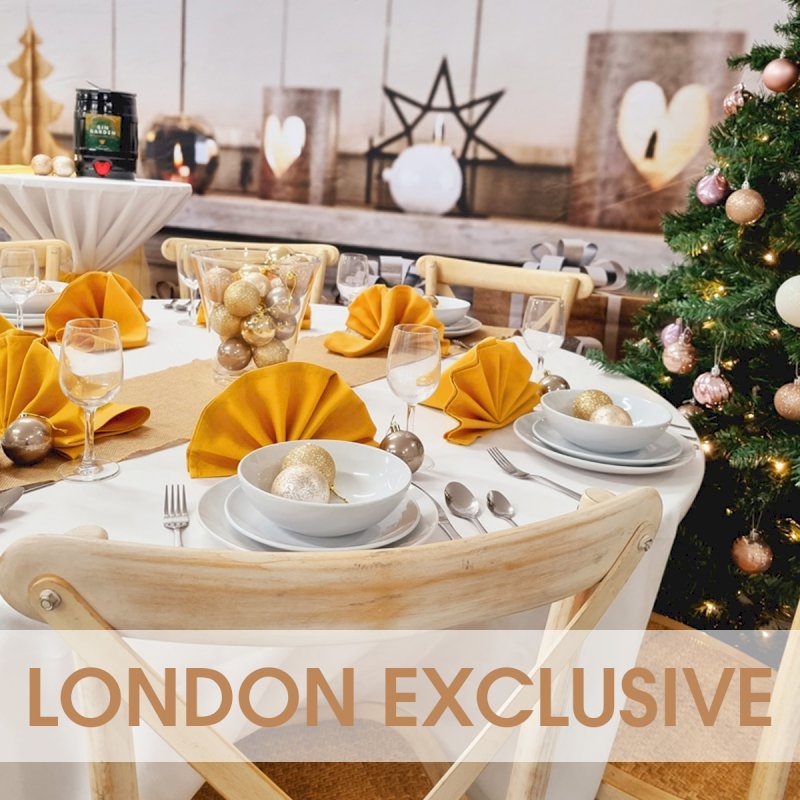 LONDON - Round Xmas Package for 8 - Cross Back ALL IN PRICE