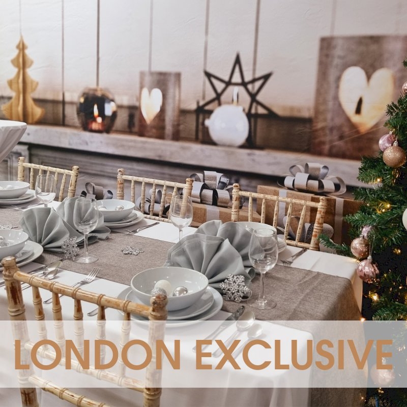 LONDON - Rectangular Xmas Package for 12 - Chiavari ALL IN PRICE